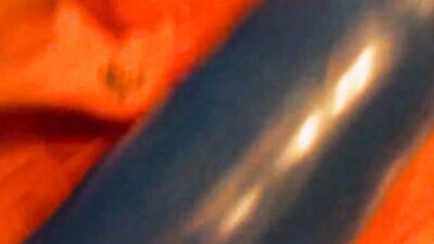 Big ass redhead woman is getting naked and playing with huge balloons