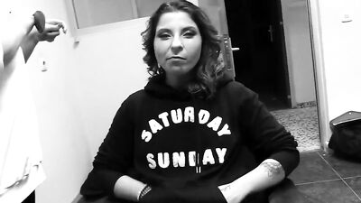 Naughty bukkake treatment for a slutty inked MILF Kattie Hill after a gangbang