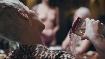 A couple of lesbian ladies are watching a young girl eating out her mistress