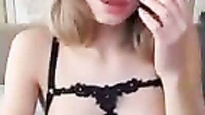 Solo amateur girl is filming herself while playing with her itching pussy