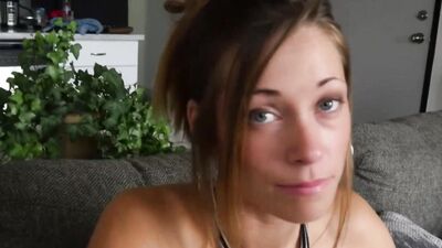 POV stepsister was approached for sex by her bro and she said yes
