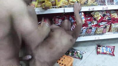 Priscilla Sucks Cock In A Grocery Store