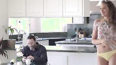 Stepsister has been craving the fat cock of her stepbrother for a long time
