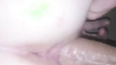 POV close-up on an amateur twat while it's being pounded by a big shaft