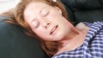 Redhead mommy has her face glazed with cum after phenomenal banging