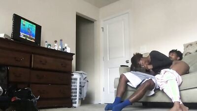 Black gentleman mounted his hidden camera and filmed next-door neighbor while she was banging him