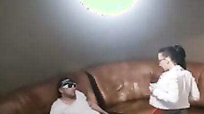 Horny jock picked up a slutty waitress who is eager to bang him
