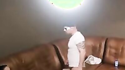 Horny jock picked up a slutty waitress who is eager to bang him