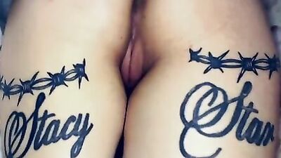 Inked amateur minx has a delicious pink pussy that tastes phenomenal