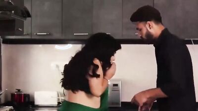 Naughty BBW aunt loves having her favorite handsome cousin at her place