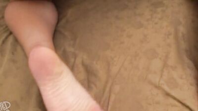 Young blonde lets her partner play with hr pink cunny before giving him a BJ