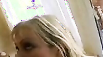 A very kinky anal pounding for a slutty blonde in a bathroom