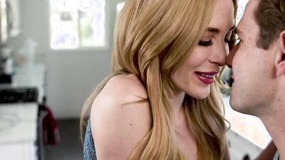 Teen minx is aroused and wants to play sex games with stepbrother's prick