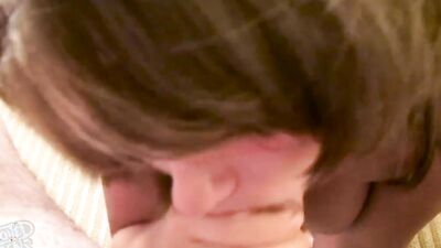 POV tit squeezing made the amateur hunk super stiff and craving sex