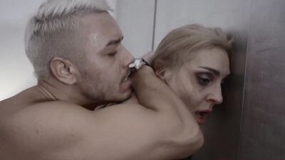 Submissive blonde MILF gets her mouth, pussy, and butt dominated by a pervert