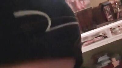 POV blonde dame is working on the thick cock using her mouth and pussy