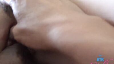 Beautiful girl Aften Opal treats her partner with a blowjob before pleasurable sex
