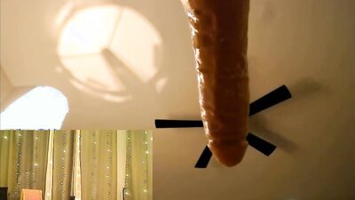 Ginger sweetheart Summer Hart is using a fuck machine and a magic wand for masturbation