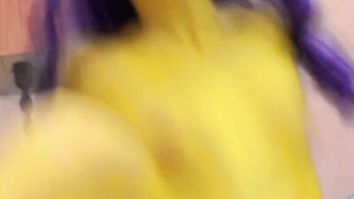 POV cock sucking and pussy banging of a lady resembling Marge Simpson