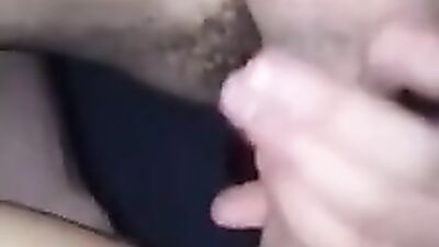 Cute amateur blonde is sucking off and banging a fat prick