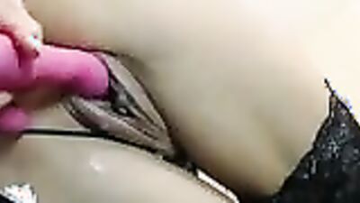 Amateur blonde with big natural jugs is dildoing her pussy on a webcam