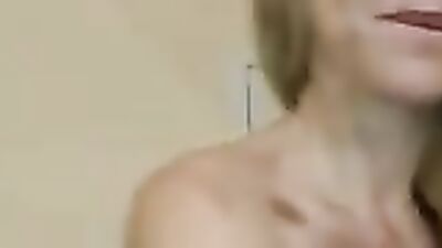 Amateur blonde with big natural jugs is dildoing her pussy on a webcam