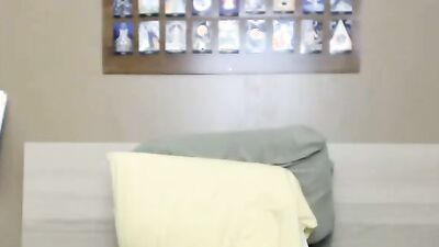 PAWG purple-haired chick is masturbating with a help of a dildo