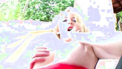 Louana Bounces Her Big White Ass On A Hard Dick Poolside