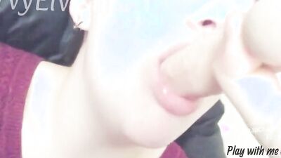 Busty Ginger Teen Cocksucker Deep Throat Blowjob Compilation