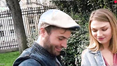 Cute young lovers are about to film one of their passionate intimate sessions