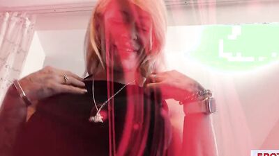 POV tattooed slut is always passionate about cock sucking and banging