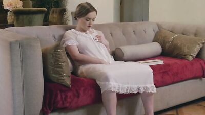 Elegant dad is about to show his stepdaughter the pleasures of anal shafting