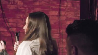 Brunette vixen is good at singing but her main skill is sex